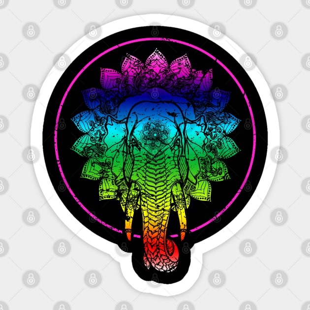 Buddhism Elephant Sticker by Mila46